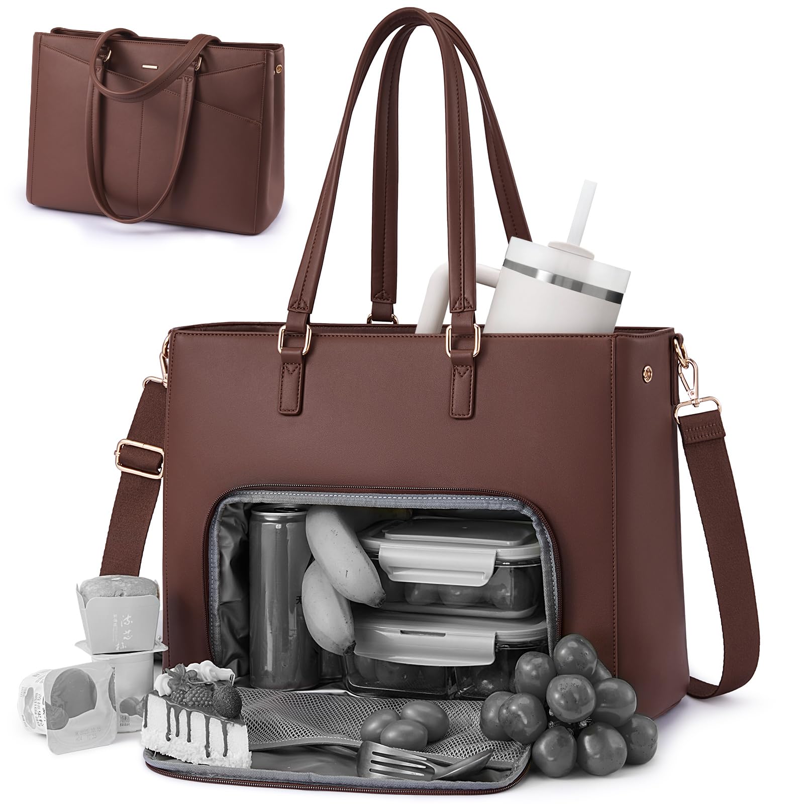 LOVEVOOK Bolsa para ordenador portátil para mujer, bolsa de trabajo con