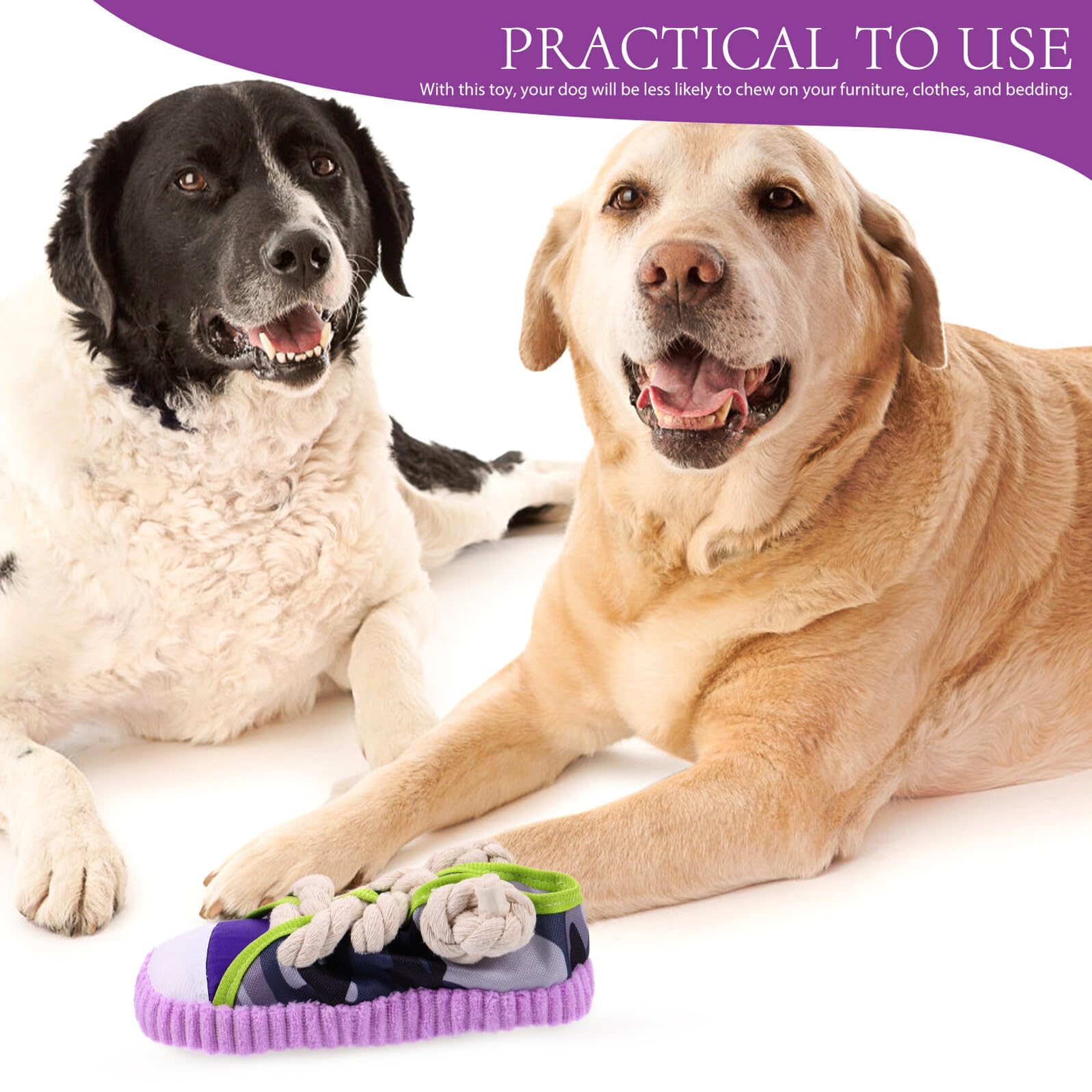 Abaodam Juguete para Perros Forma de Zapato Chirriante Resistente y Ligero para Morder y Limpiar Dientes Entretenimiento y Entrenamiento para Cachorros y Perros Adultos