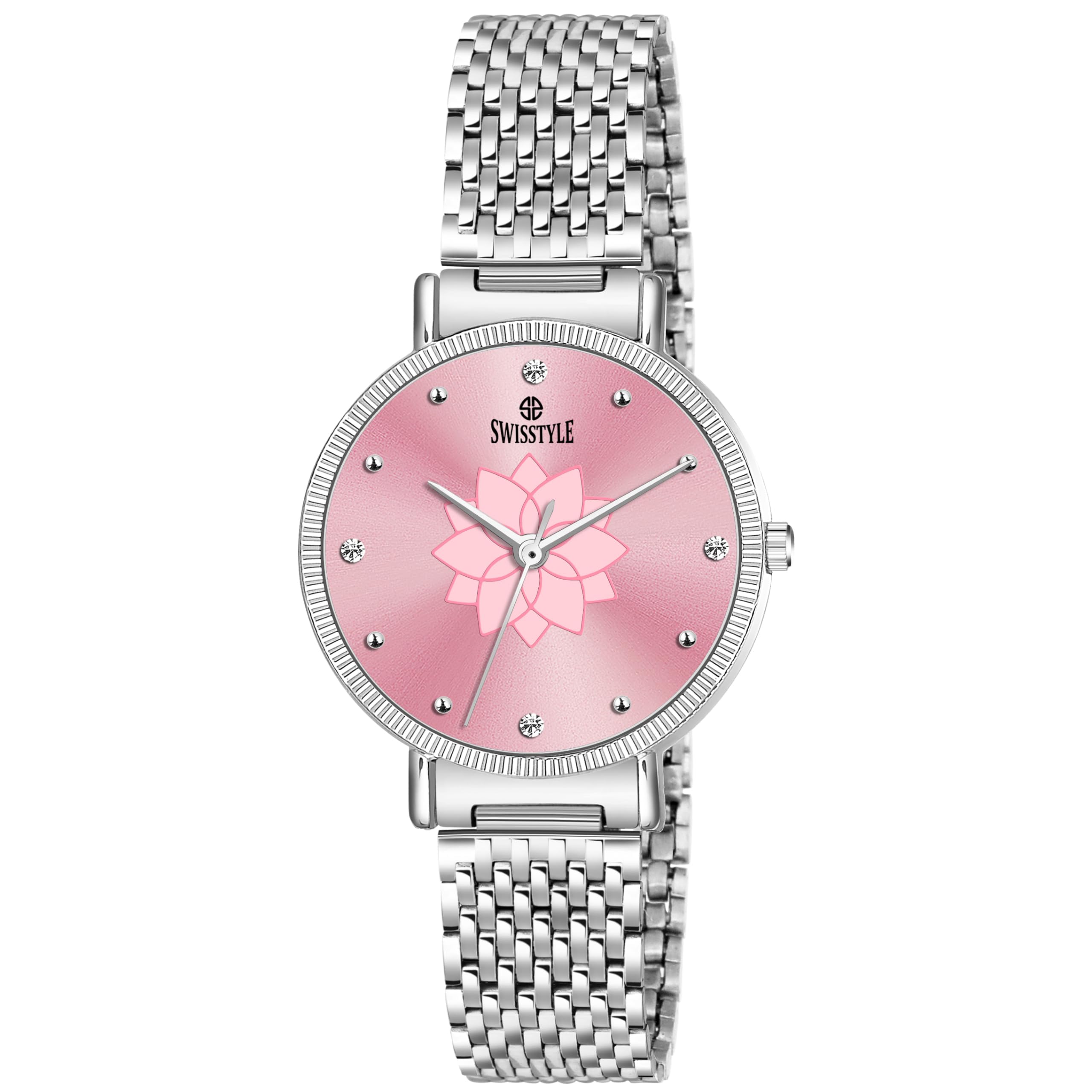 SWISSTYLE Handmade Analog Watch for Women (Pink) (B0D2P6V4WG) Amazon Price History, Amazon Price Tracker