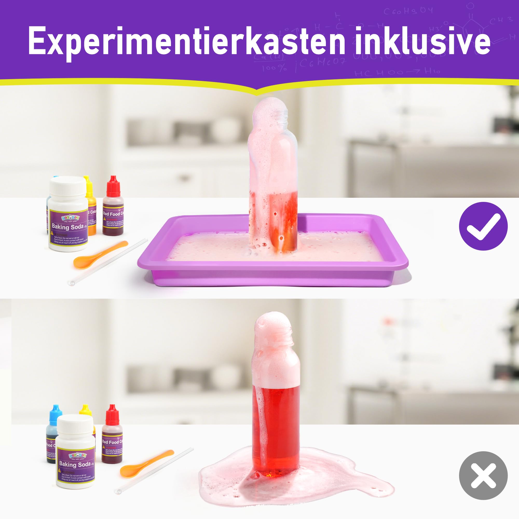 BenBen 155+ Experimente für Kinder ab 6 7 8 9 10, Wissenschaft Experimentierkasten für Kinder, STEM Spielzeug Geschenk für Jungen Mädchen