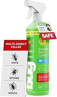 Ant Spray – Insect & Pest Spray Indoor Safe for Pets, Roach & Spider Killer, Plant-Based Insect Repellent for Home, Flea & Fly Sprayer with Clove Oil, Plant-Based Essential Oil Formula 32 fl oz