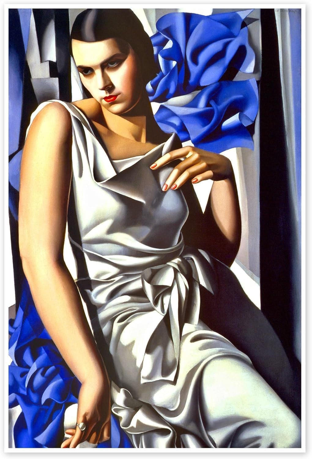 Waeta Rnvzx Portrait Of Mrs Bytamara De Lempicka Poster Canvas Wall Art Print 40X50cm