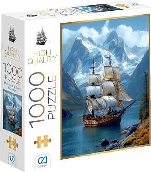 CA Games Landscape and Ship 1000 Pieces 2.2mm Thickness 48x68cm Professional Hobby Puzzle Puzzle Series