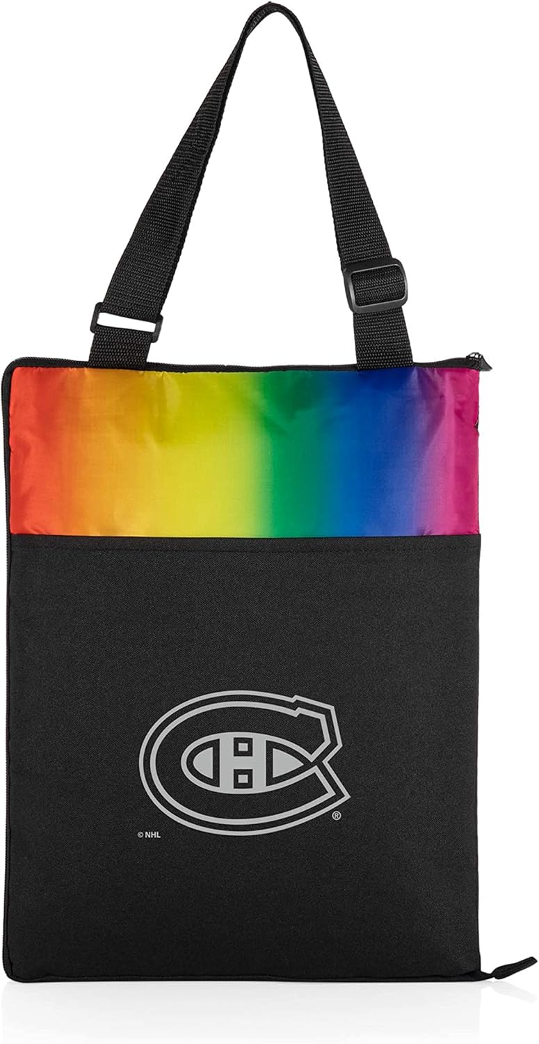 PICNIC TIME NHL Unisex-Adult NHL Vista Outdoor Picnic Blanket & Tote, Beach Blanket, Camping Blanket