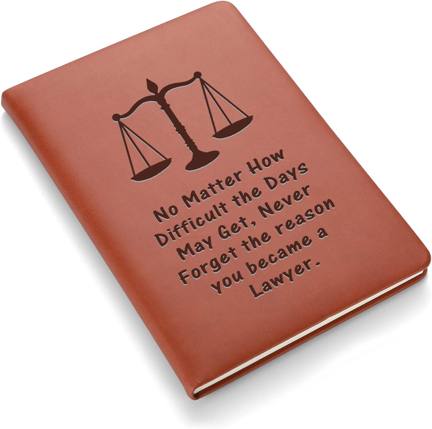 Lawyer Gifts Leather Notebook Always Remember You’re Braver Than You Believe Leather Notebook Law School Graduation Gifts Future Lawyer Gifts Birthday Appreciation Retirement Gift (No Matter)