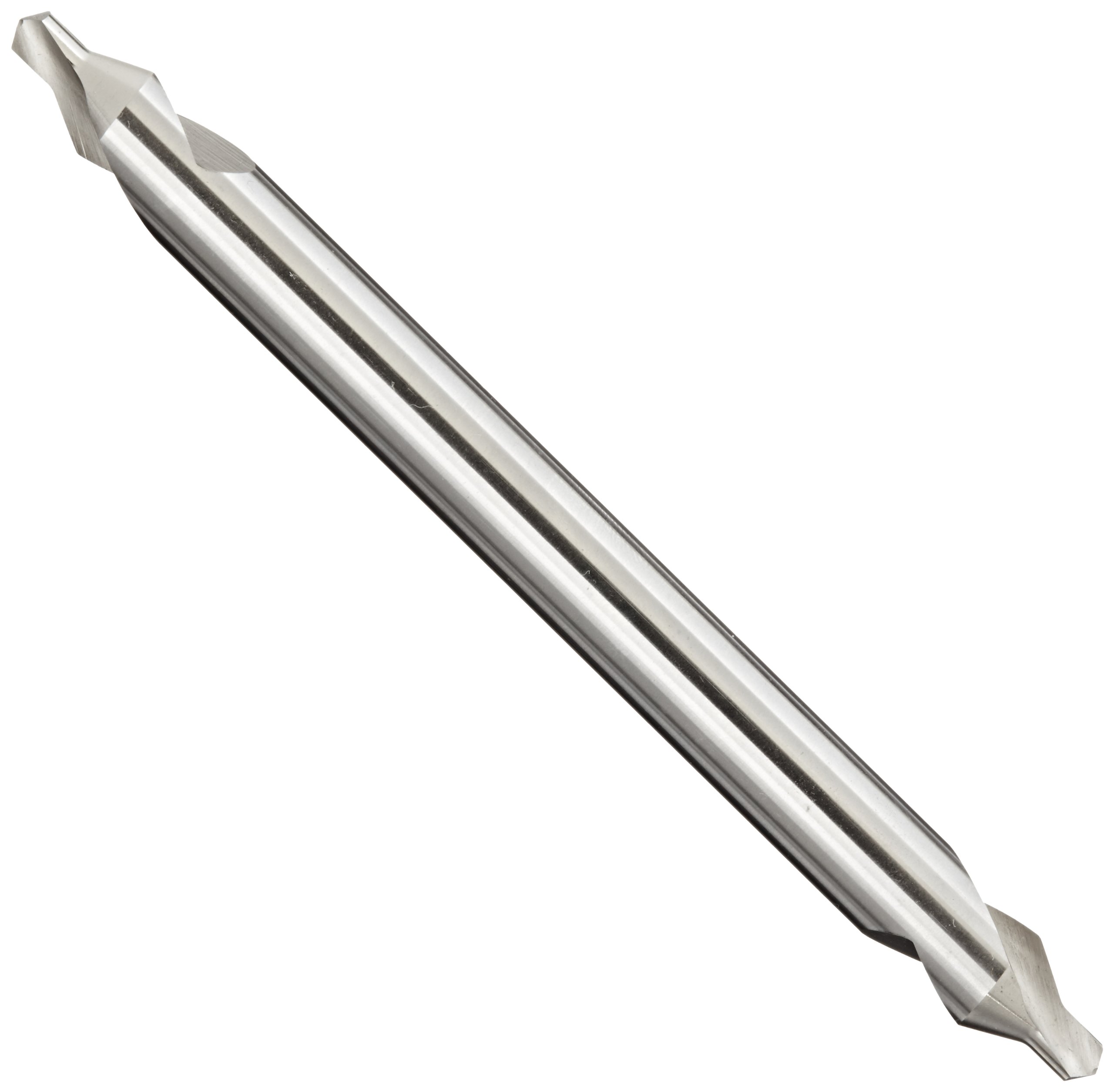 YG-1D1C90 High Speed Steel Long Length Center Drill Bit, Uncoated (Bright), Slow Spiral, 60 Degree, 3/64" Diameter x 3" Length (Pack of 1)