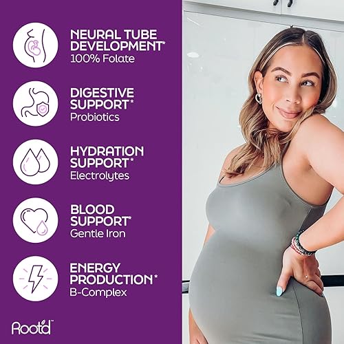 Miniatura 5 de Polvo prenatal multivitamínico  25 vitaminas y minerales  electrolitos para mamá  bebé  Hierro folato vitamina D3 A C E B Complex B12 Zinc