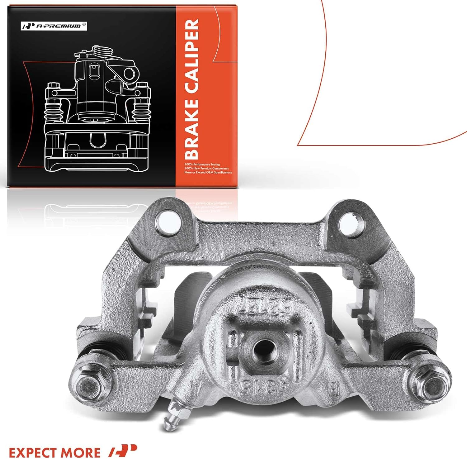 A-Premium Disc Brake Caliper Assembly with Bracket Compatible with Select Acura Models - MDX 2007-2013, ZDX 2010-2013, V6 3.7L - Rear Left Driver Side
