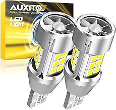 AUXITO 912 921 LED Bulb Reverse Light 4000 Lumens, CANBUS Error Free 912 921 led backup light bulbs, Super Bright T15 906 922 W16W LED Bulb Backup Reverse Lights, Pack of 2
