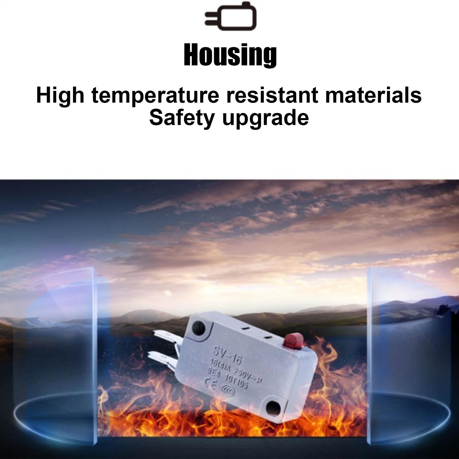 Remplacement des boutons du micro-ondes,Pièces de rechange du four à micro-ondes | Remplacement du bouton de la porte du micro-ondes - Interloc de porte de micro-ondes, accessoires de