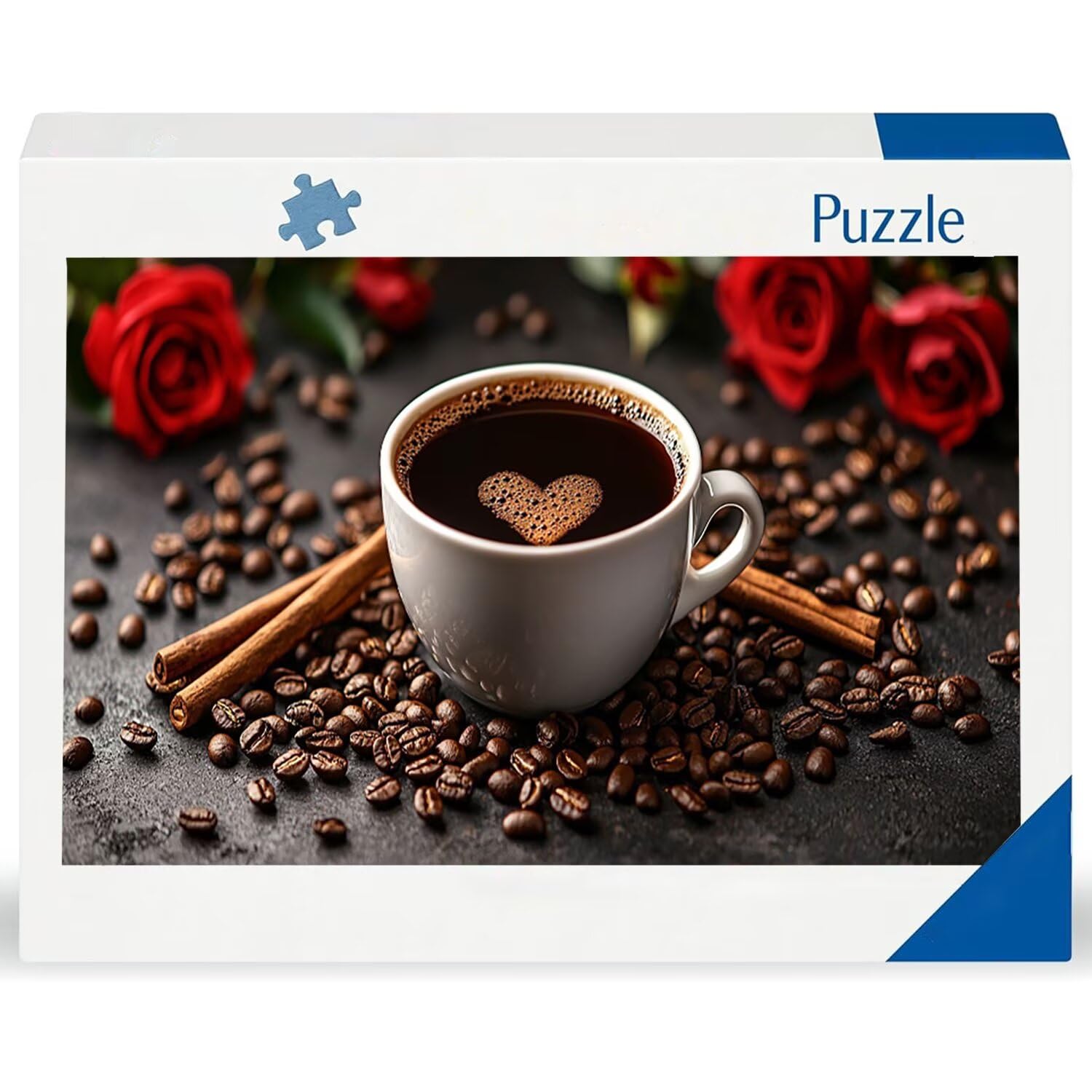 Puzzle dla dorosłych 1100 elementów, puzzle z różaną kawą, dla dorosłych klasyczne puzzle i od 14 lat junior, rodzinna rozrywka domowa puzzle prezent 87x42cm l-683