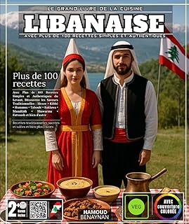 Le Grand Livre De La Cuisine Libanaise Avec Plus de 100 Recettes Simples et Authentiques du Levant, Découvrez les Saveurs Traditionnelles : Mezze • ... • Shawarma • Fattoush et bien d’autre