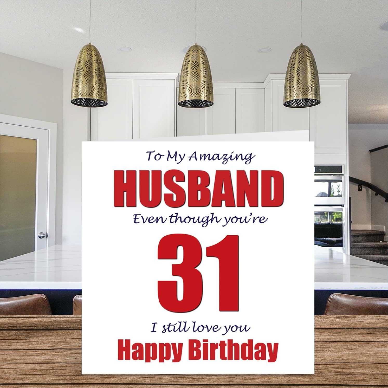 Stuff4 Funny 31st Birthday Cards for Husband - 31 I Still Love You - Happy Birthday Card for Husband from Wife Partner, Thirty-One Thirty-First Hubby Gifts, 5.7 x 5.7 Inch Joke Humor Greeting Cards