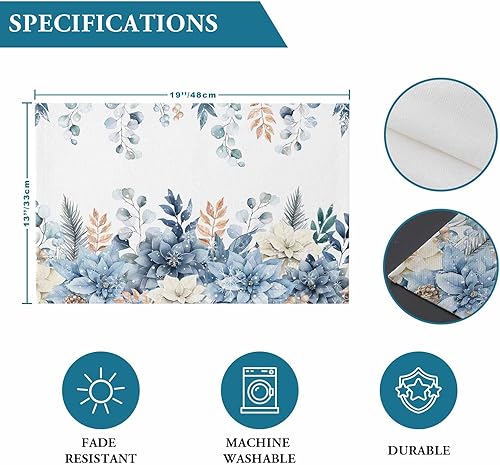 Vista 909 de Juego de 6 manteles individuales rojos para el día de San Valentín, diseño de corazón de San Valentín, resistentes al calor, lavables, manteles