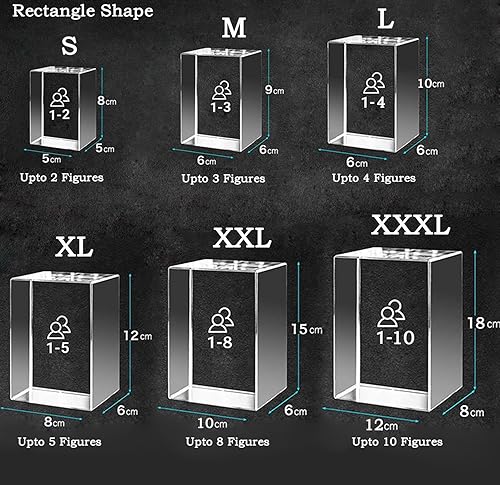 Miniatura 5 de Rdzding Foto de cristal, regalos personalizados para papá, padre, esposa, hombres, su madre, marido, gran regalo personalizado con tu propia foto,