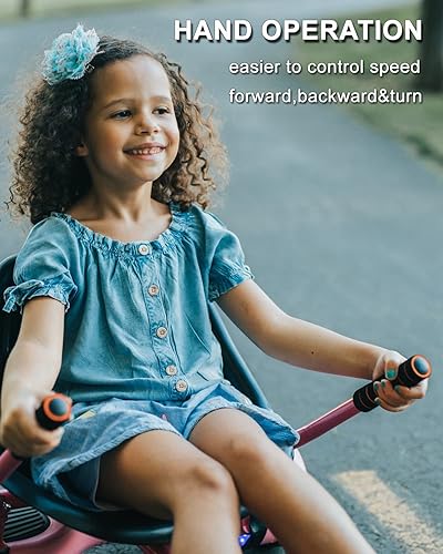 Miniatura 5 de Accesorio para asiento de aeropatineta para niños con amortiguadores dobles y rueda todoterreno de 6 pulgadas, accesorio de longitud ajustable,