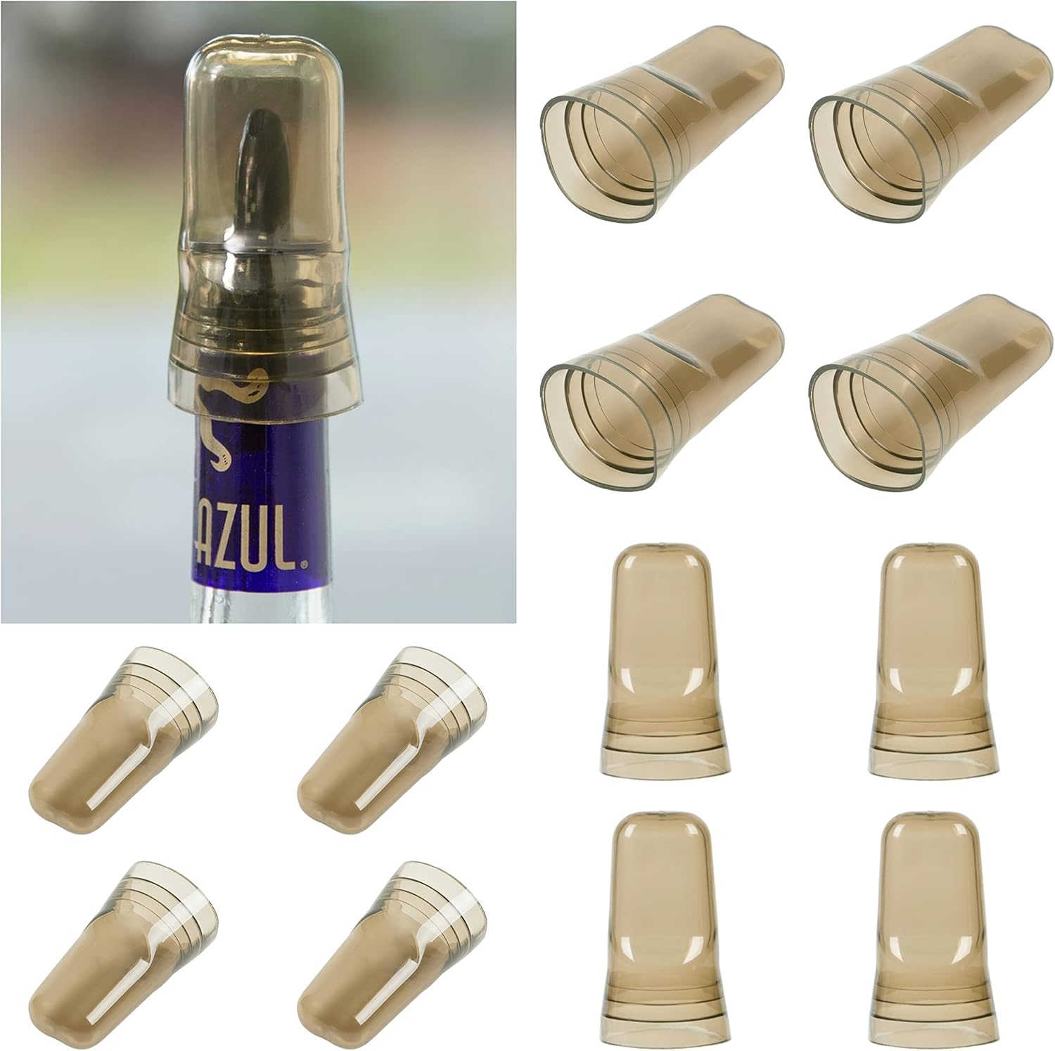 Liquor Pourer Covers, BPA free Translucent Universal Pour