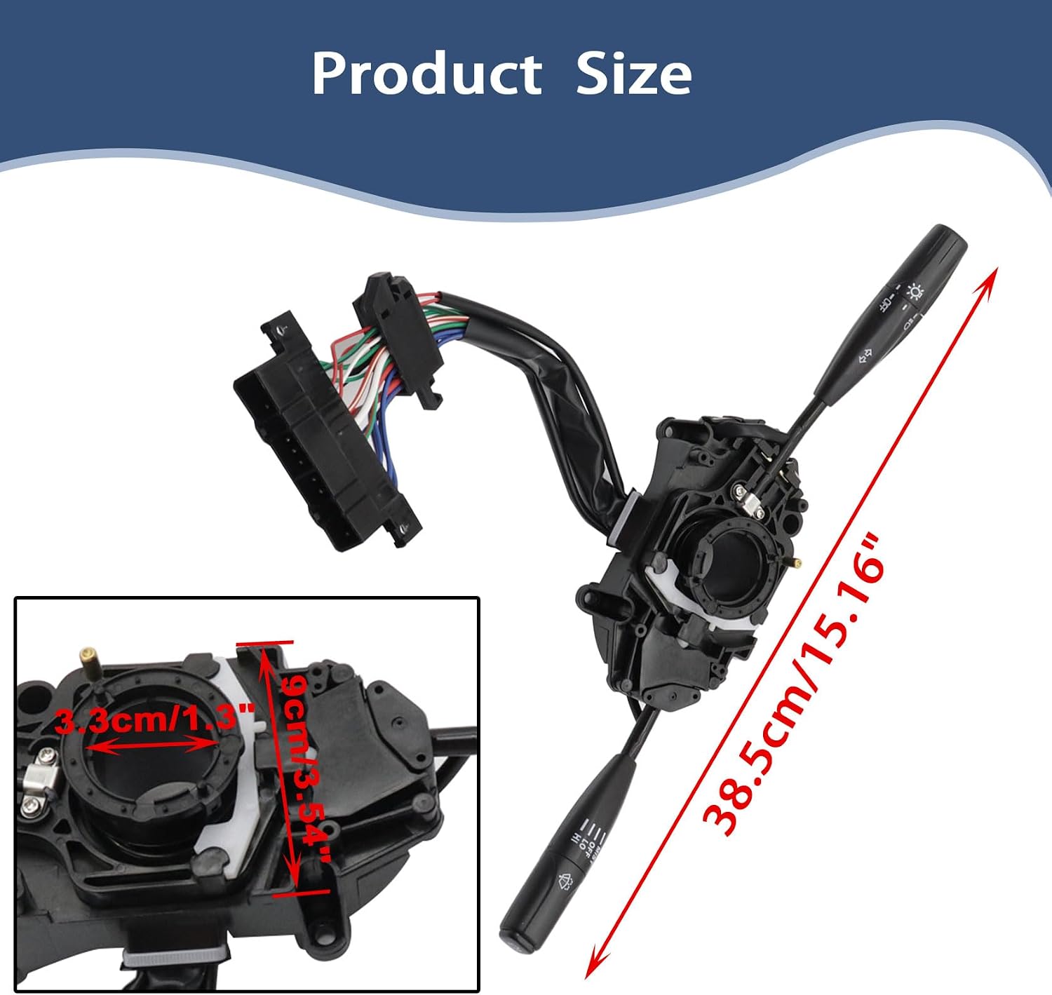 FZJDSD 84310-35320 Headlight Turn Signal Wiper Switch Compatible with Toyota Pickup Truck 4Runner 1989-1995 Replace 84310-35300 Multi-Function Combination Switch