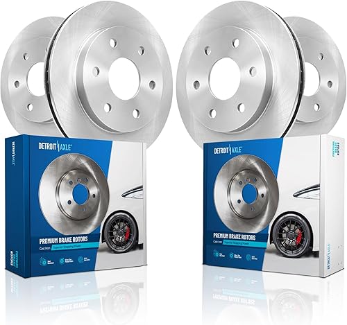 Miniatura 20 de Detroit Axle - Rotores de freno delantero para Mazda CX-5 2016-2024, Mazda 6 2019-2021, reemplazo de rotores de freno de disco