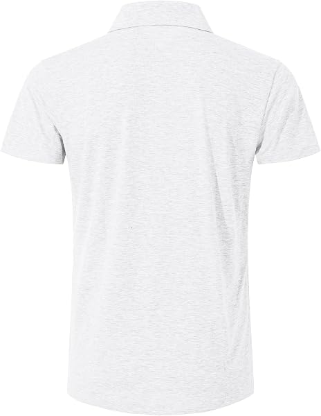 TARAINYA Polo Homme Coton Manches Courtes avec Poche Confortable Doux Tee-Shirt Été - 4