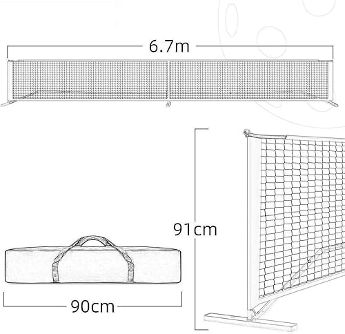 Miniatura 5 de Colaxi Red de tenis portátil para pickleball desmontable, incluida bolsa de transporte, red de bádminton, red deportiva para entrada, ejercicio,