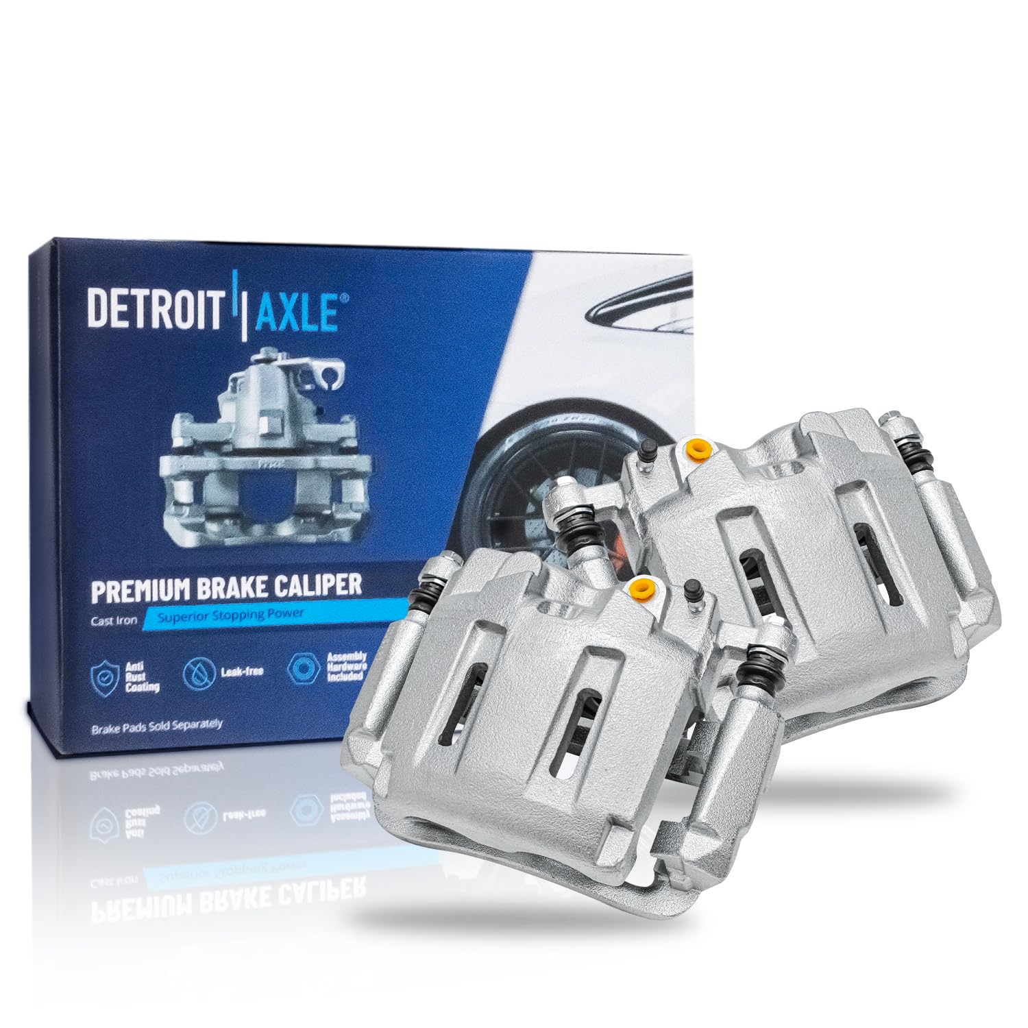 Detroit Axle - Pair Front Brake Calipers for 05-12 Ford F-250 Super Duty