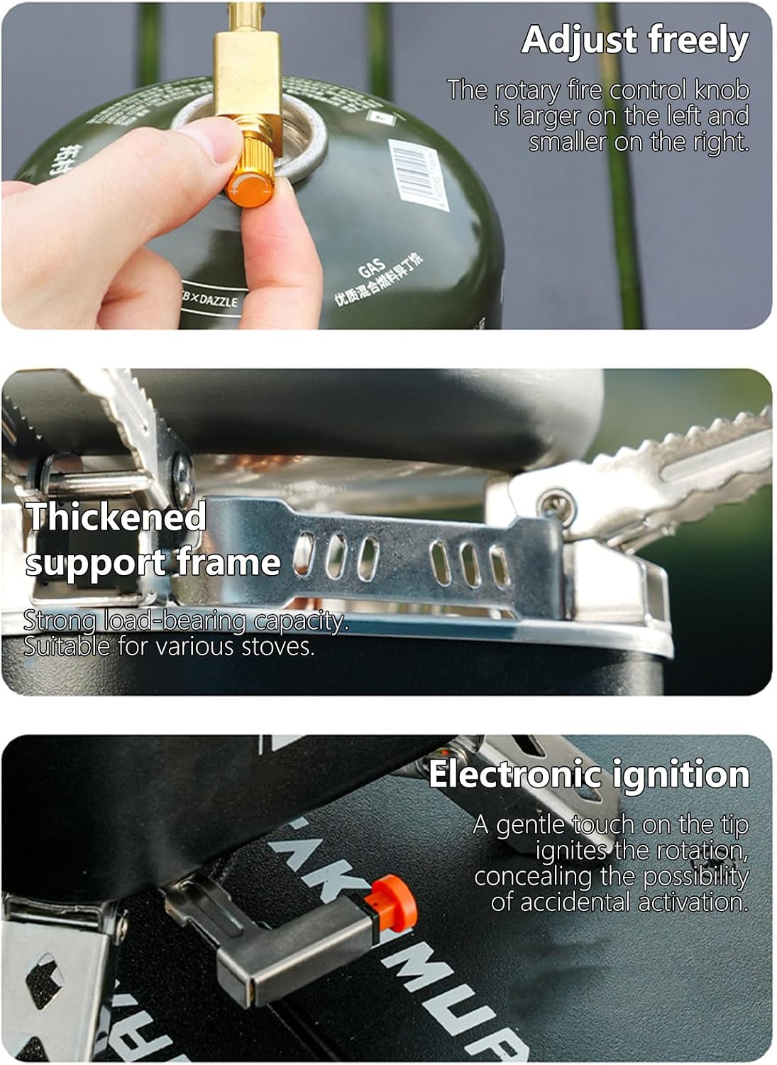 Camp Stove Portables Folding Outdoor Backpacking Tourist Equipment for Cooking Hiking Picnics Outdoor Backpacking