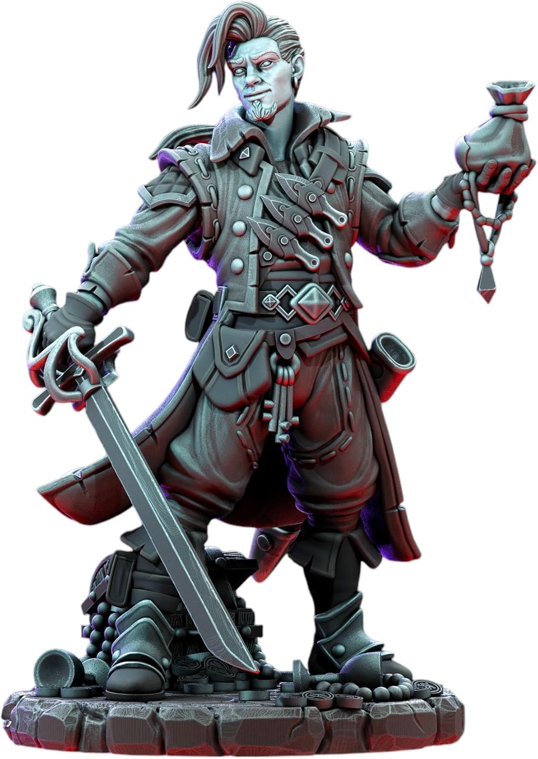 TYL Grimdark Organic Minis 13 Unpainted Miniature for War Gaming | RPG Scale Figures, Detailed Tabletop Board Game Accessories | Realistic Tabletop Miniatures (A, 32mm)