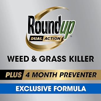 Roundup Dual Action Weed & Grass Killer Plus 4 Month Preventer with Sure Shot Wand, 1 gal.