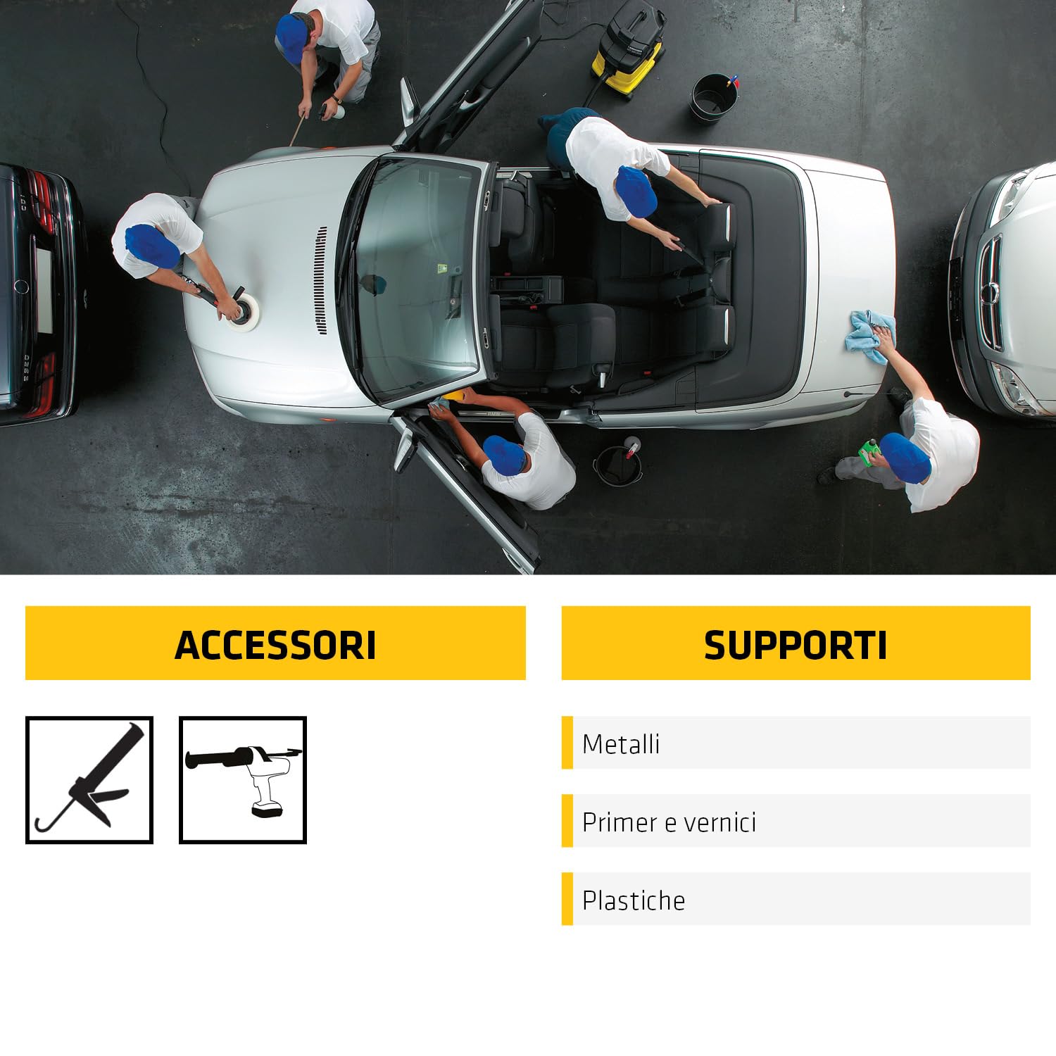 SIKA - Sigillante per carrozzeria auto e camper - Sikaflex 527 AT, Nero - Sigillatura elastica di qualità - Resistente e pratica per ogni riparazione in sicurezza - 300ml