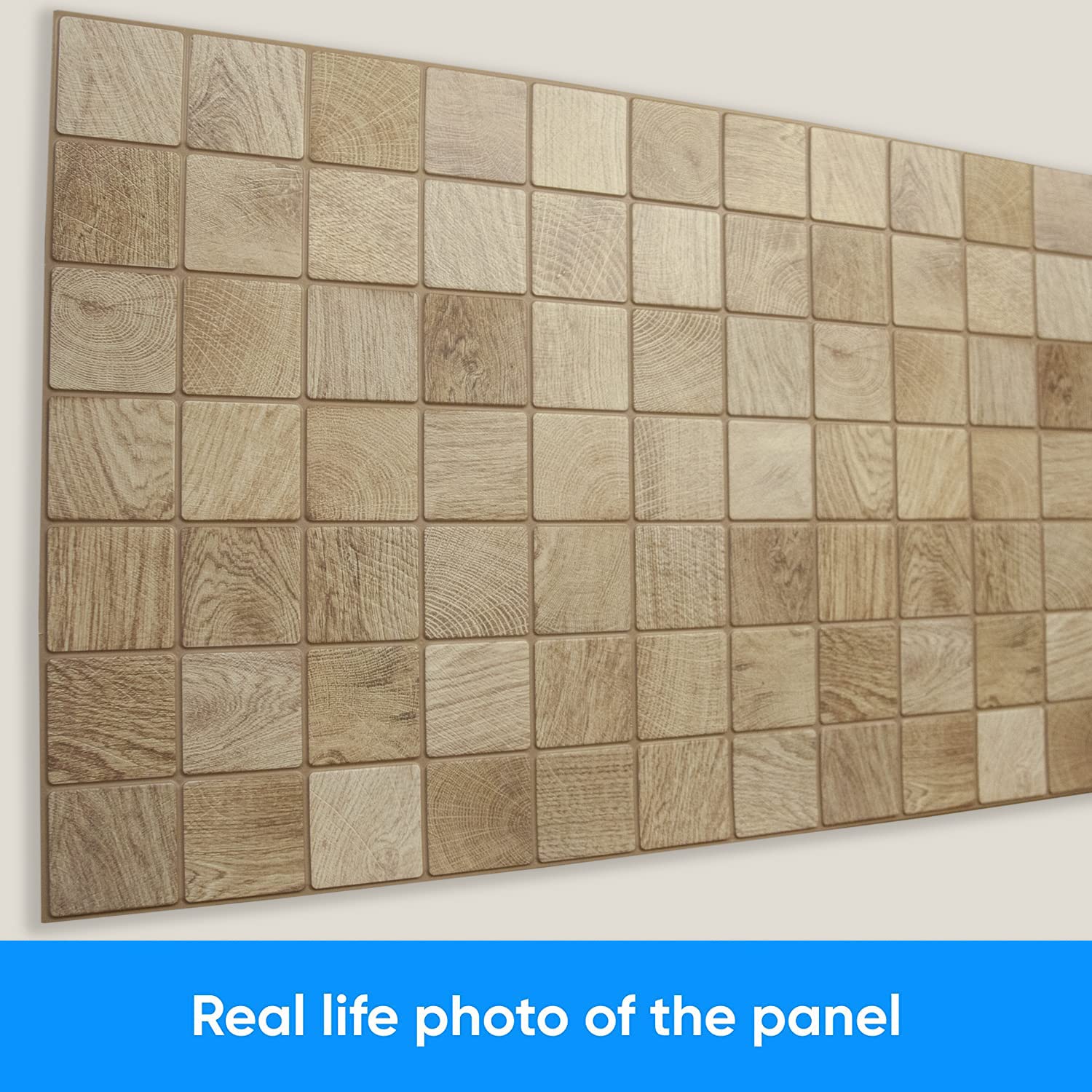 Grace Baltic Paneles de pared de PVC 3D Decorativo Azulejos Revestimiento (20, Madera Blanqueada)