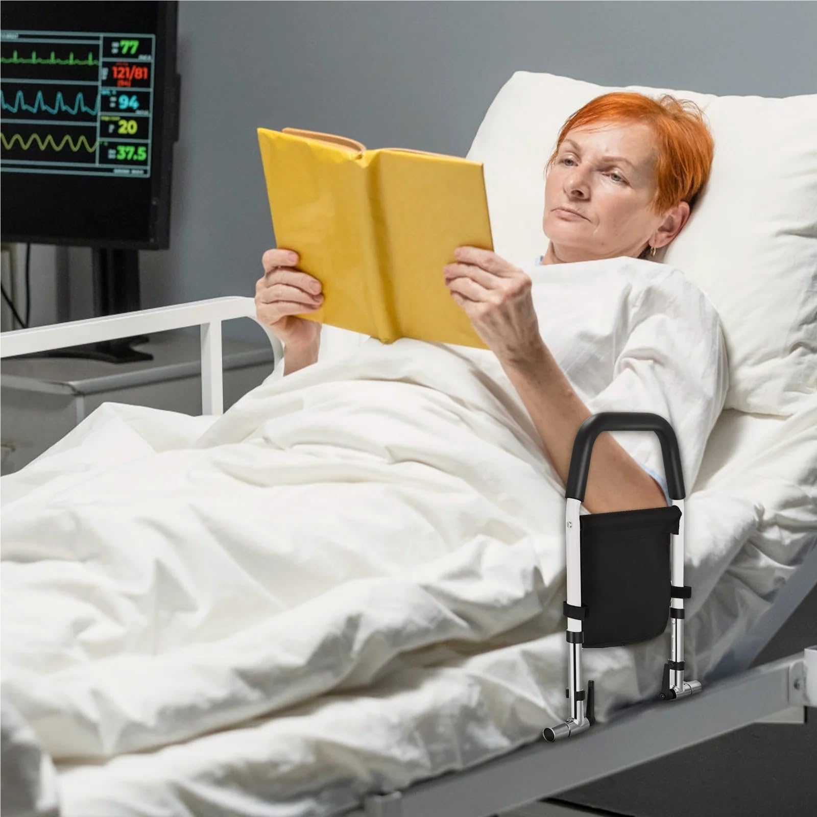 Poręcze do wanny Barierki do łóżek dla osób starszych, poręcz asystująca przy łóżku dla osób niepełnosprawnych, poręcz pomocnicza dla seniorów Uchwyt łazienkowy
