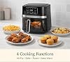 Cuisinart Freidora de Aire, 4.5 Cuartos con 4 Funciones de Cocción Freír, Asar, Hornear y Mantener Caliente, 4 Preajustes, Piezas Aptas para Lavavajillas, AIR-160NAS, Acero Inoxidable y Negro 3