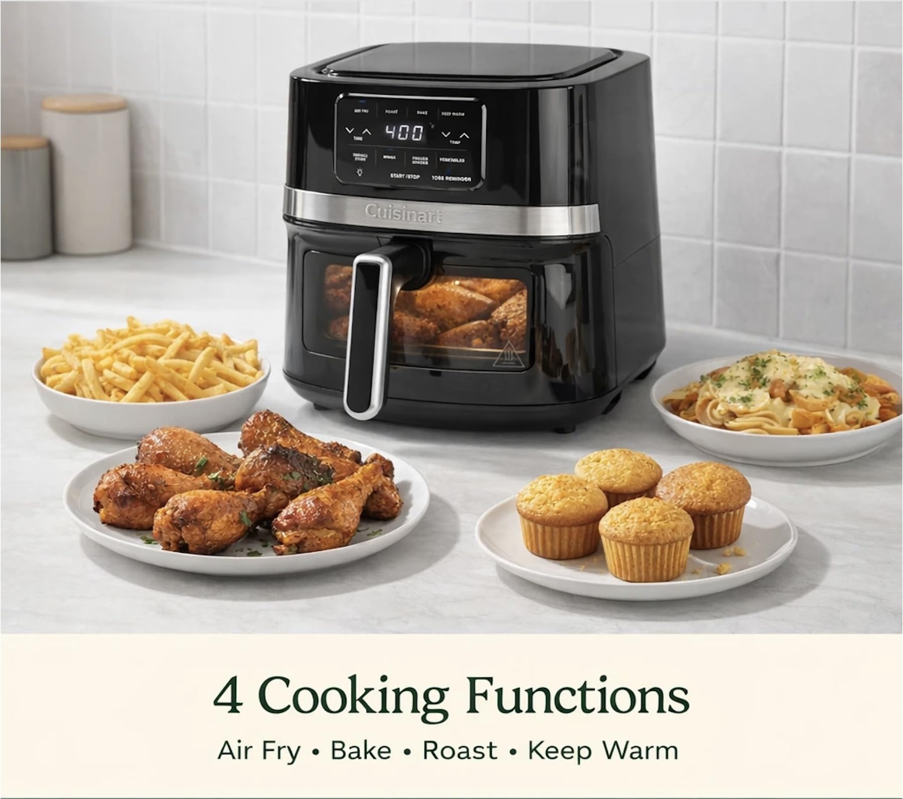 Amazon.com: Cuisinart Air Fryer, 4.5-Quart Basket Fryer with 4