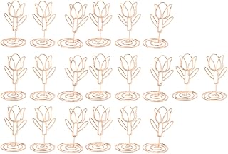 20pcs Forma a los Titulares de la Mesa de Oro Rosa y los Titulares de Fotos para Bodas y Eventos