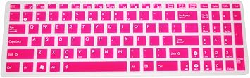 Hot Pink Ultra Thin Silicone Gel Keyboard Cover for ASUS TP550LA TP550LD X502CA X550CA X550LA X550LB X551CA X551MA X552EA X552EP X552CL X552VL X501 X501A X550LA K550CA K553MA F550V Y581C Y582C R500V R500X N750JV X750JA Laptop with Application Kit Please Compare Keyboard Layout and Model