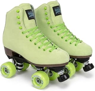 Sure-Grip Boardwalk Unisex Outdoor Roller Skates, Leather Boots, 82A Wheels