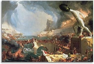 The Course of Empire Destruction (1836) by Thomas Cole Painting Art Posters Picture Print Canvas Wall Paint Arts Decor Modern Home Artworks Gift Idea 16x24inch(40x60cm)