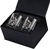 Stylish Luxury Double Whiskey Cup Set with Real.308 Bullets Unforgettable Gift 355cc Crystal Whiskey Set