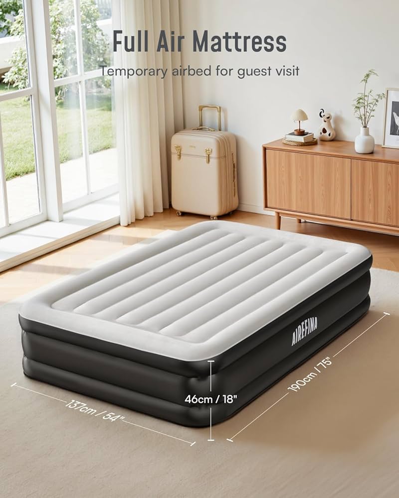 Amazon.com: Airefina Air Mattress Full with Built in Pump