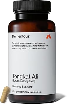 Momentous Tongkat Ali Supplement - Longjack Root Extract Powder for Men & Women - Supports Hormone Balance, Performance, & Mood - Natural Wellness - Informed Sport Certified - 400 mg - 30 Servings