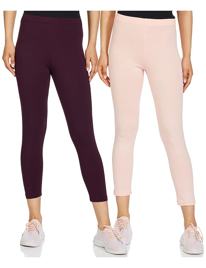 Symbol Women's Calf Length Cotton Streatch Skinny Fit Leggings (Available in Plus Sizes)