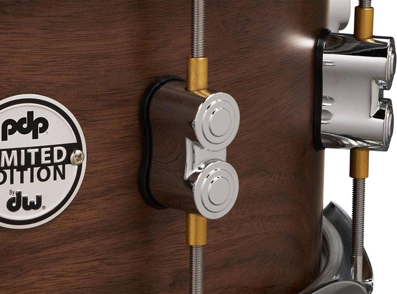PDP Limited Edition Maple/Walnut Shell 5.5"x14" Snare Drum - Natural Satin Finish