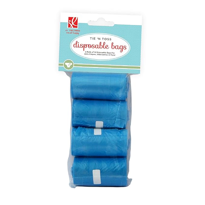 J.L. Childress Tie N Toss Disposable Bags, Blue