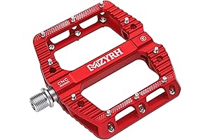 Flat Mountain Bike Pedals: 9/16 Inch Bicycle Pedals with 3 Premium Bearings