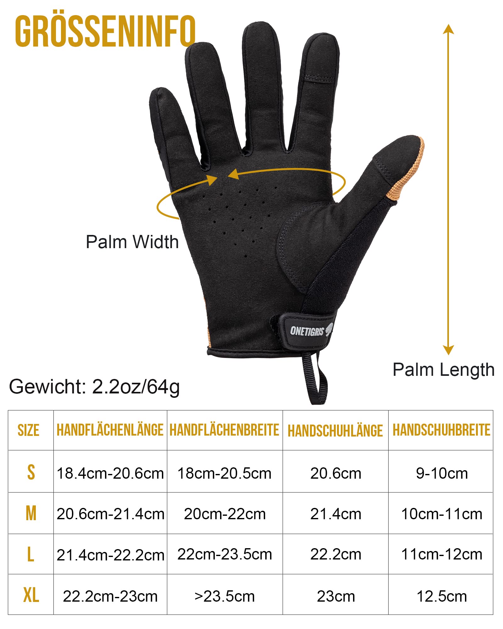 Guanti Tattici OneTigris Touchscreen - Per Moto, Softair E Outdoor, Con Protezione Nocche E Ventilazione - Foto 8