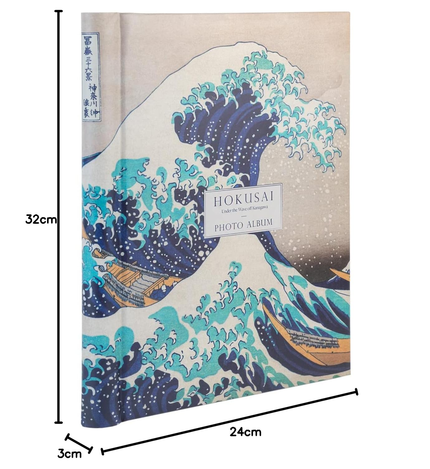 Grupo Erik Álbum de Fotos Autoadhesivo Hokusai - 10x15cm Con 30 Páginas - Ola de Kanagawa - Tapa Dura 24x32x2 cm
