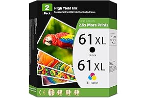 Remanufactured HP 61 & 61XL Ink Cartridge Combo Pack (2-Pack Black) for HP Deskjet 2541