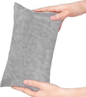 Winmany Kleines Kissen, 28 x 17,7 cm, Mini-Kissen mit abnehmbarem Plüsch-Kissenbezug, Rechteckig, Für Erwachsene, Kinder, Haustiere, Reisen, Lesen, Dekoration