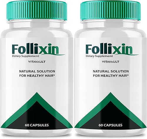 Follixin Cápsulas de crecimiento del cabello, píldoras de suplemento de salud capilar Follixin, máxima fuerza, nutre el cabello Follixin, fortalece